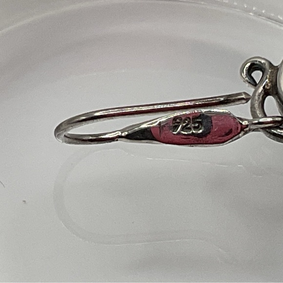 Chrysocolla drop earrings - Picture 7 of 7